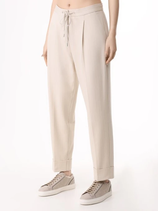 Брюки из вискозы LE TRICOT PERUGIA