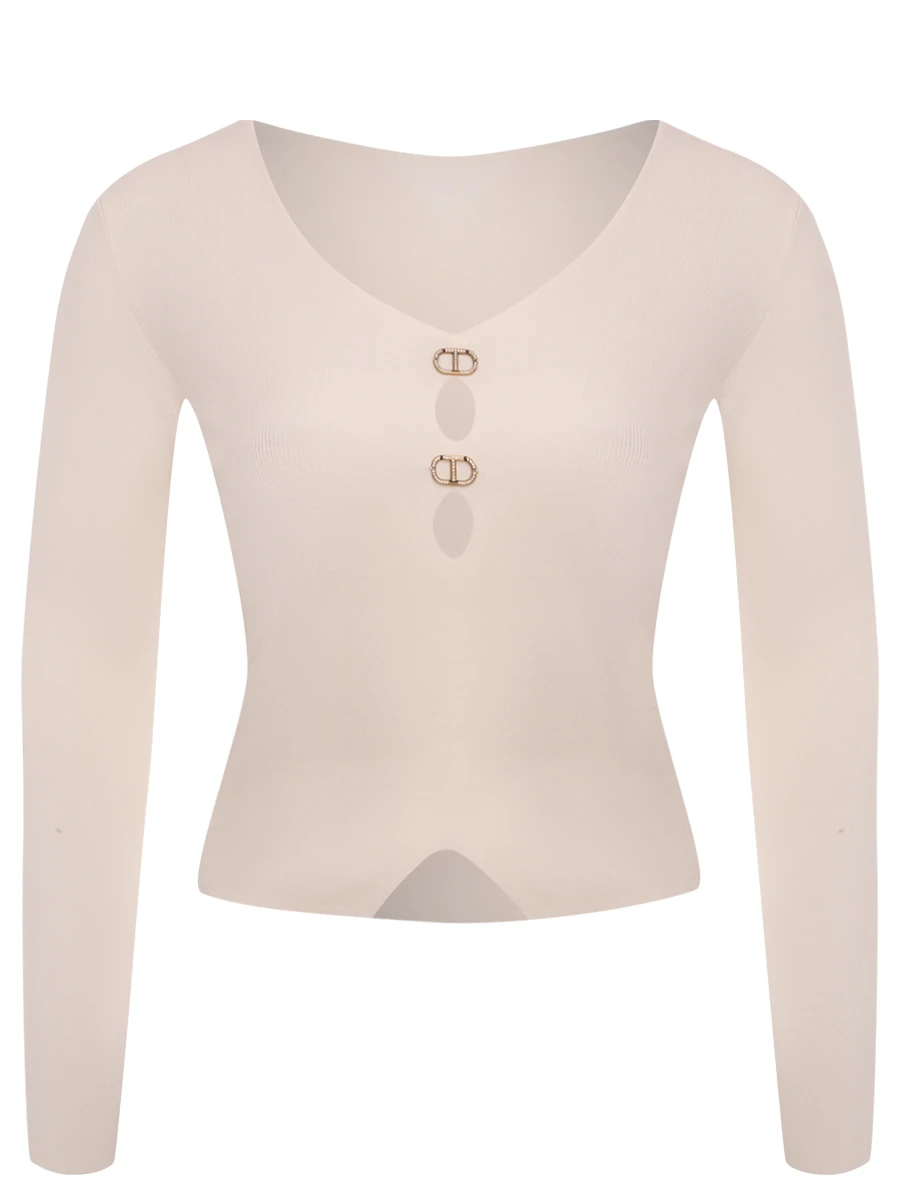 Пуловер однотонный