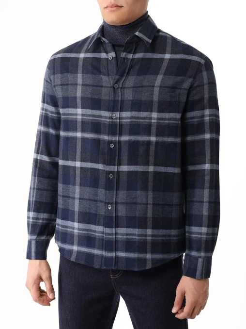 Рубашка Regular Fit хлопковая CANALI