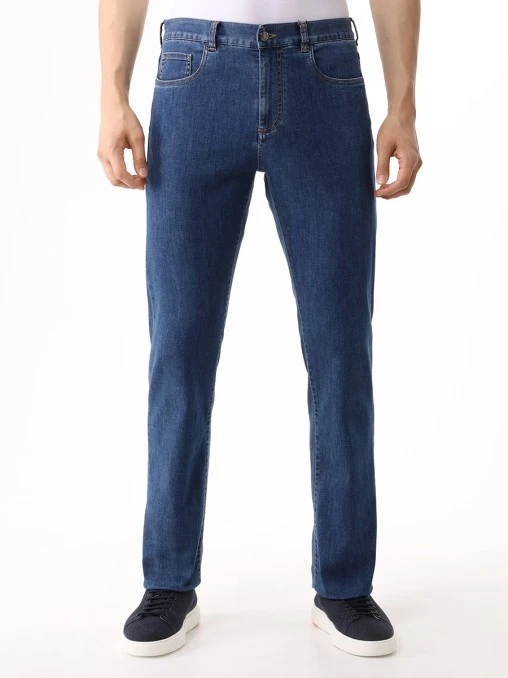 Джинсы Regular Fit хлопковые CANALI