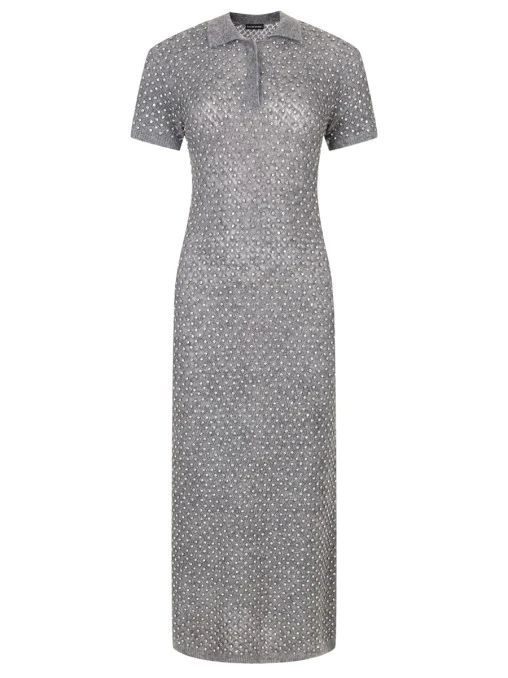 Платье с кристаллами DAVID KOMA