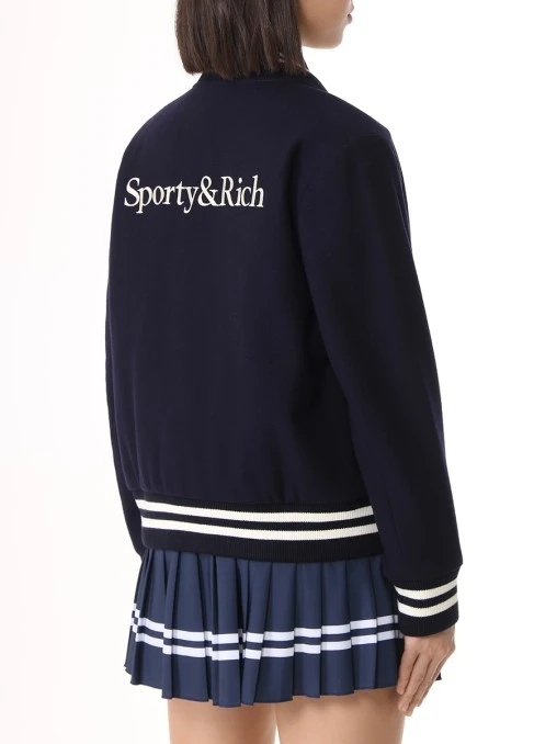 Бомбер шерстяной SPORTY & RICH