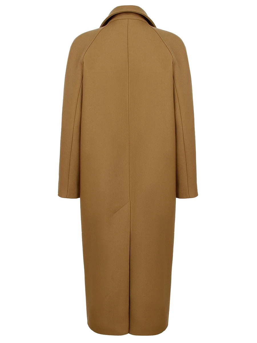 Пальто из шерсти и шелка