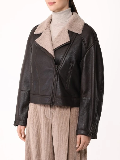 Дубленка из овчины BRUNELLO CUCINELLI