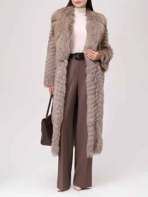 Шуба из меха лисы RINDI
