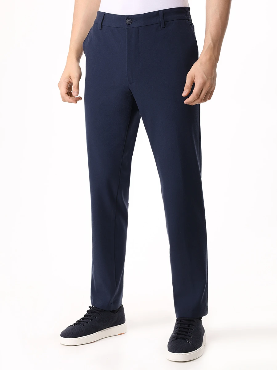 Брюки Regular Tapered Fit однотонные