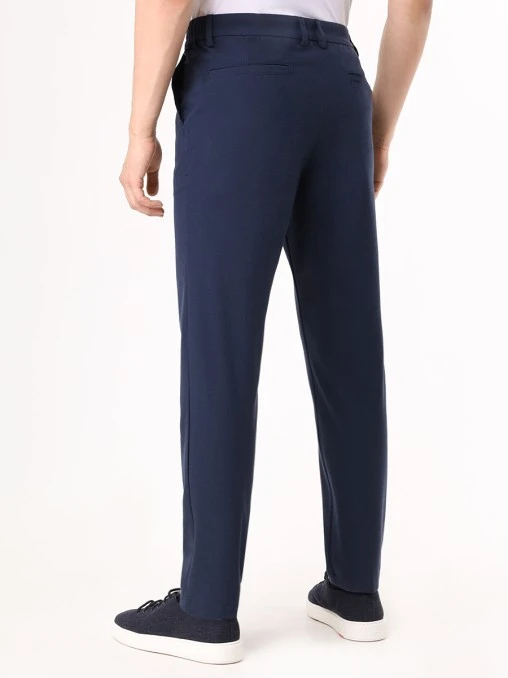 Брюки Regular Tapered Fit однотонные BOSS