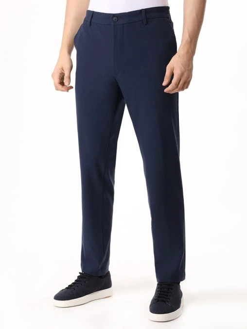 Брюки Regular Tapered Fit однотонные BOSS