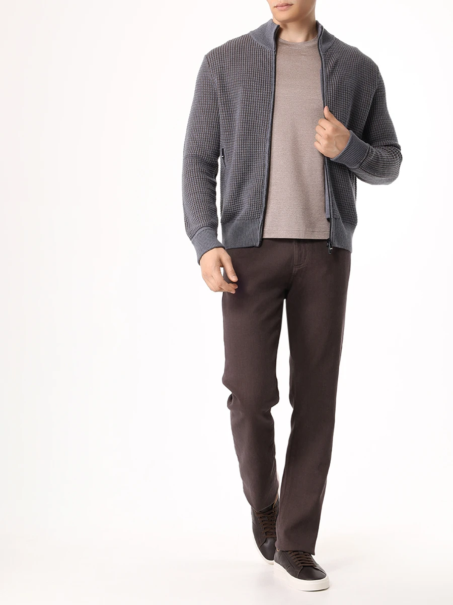 Кардиган из шерсти и хлопка