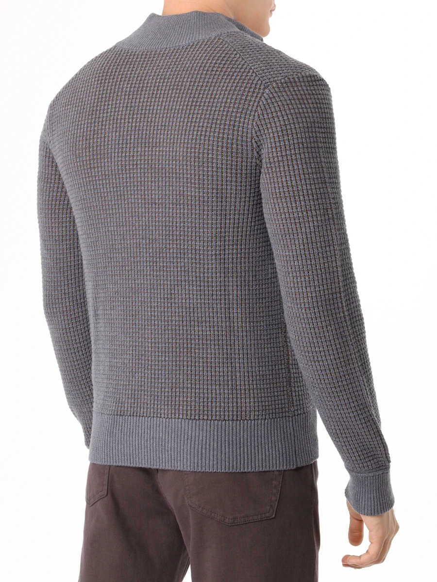 Кардиган из шерсти и хлопка