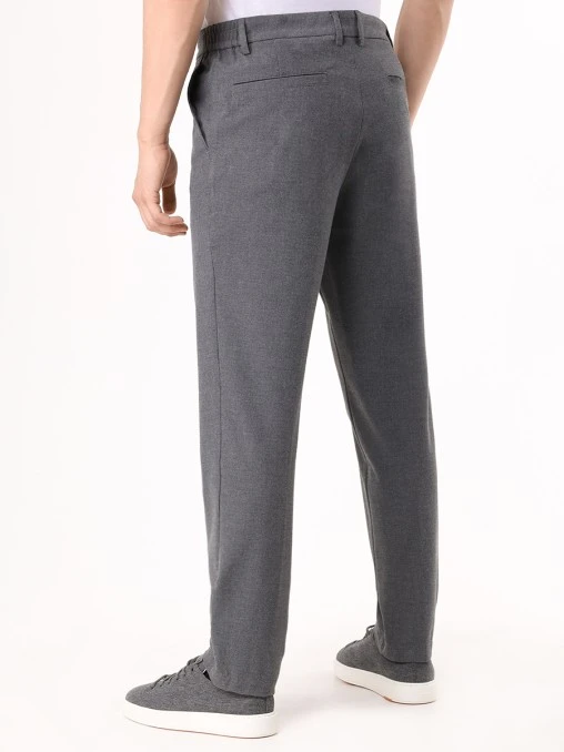 Брюки Regular Tapered Fit однотонные BOSS
