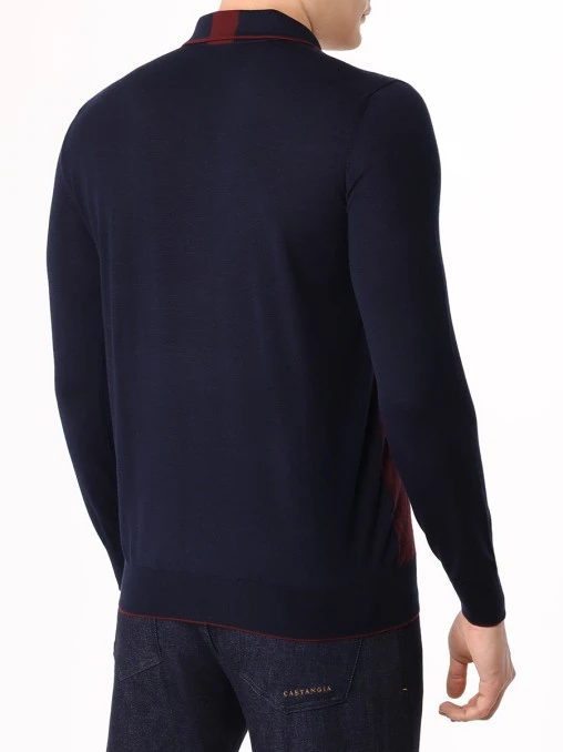 Поло шерстяное BERTOLO LUXURY MENSWEAR
