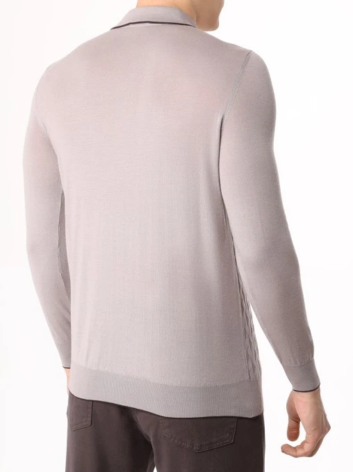Поло шерстяное BERTOLO LUXURY MENSWEAR
