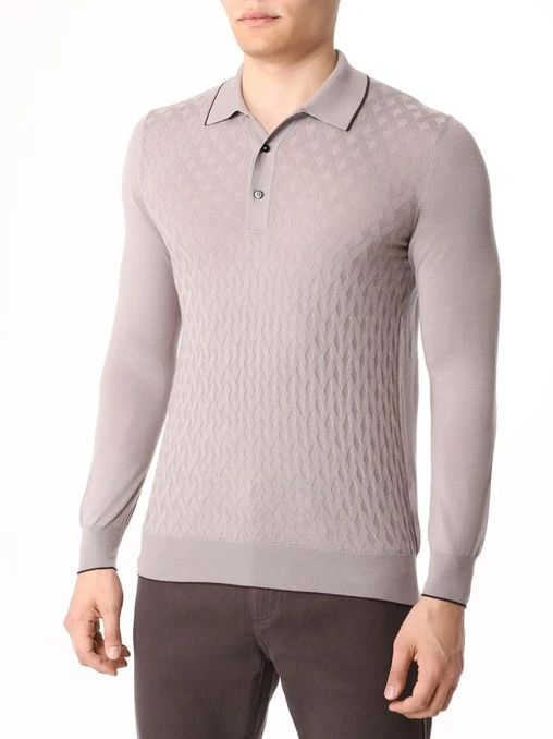 Поло шерстяное BERTOLO LUXURY MENSWEAR