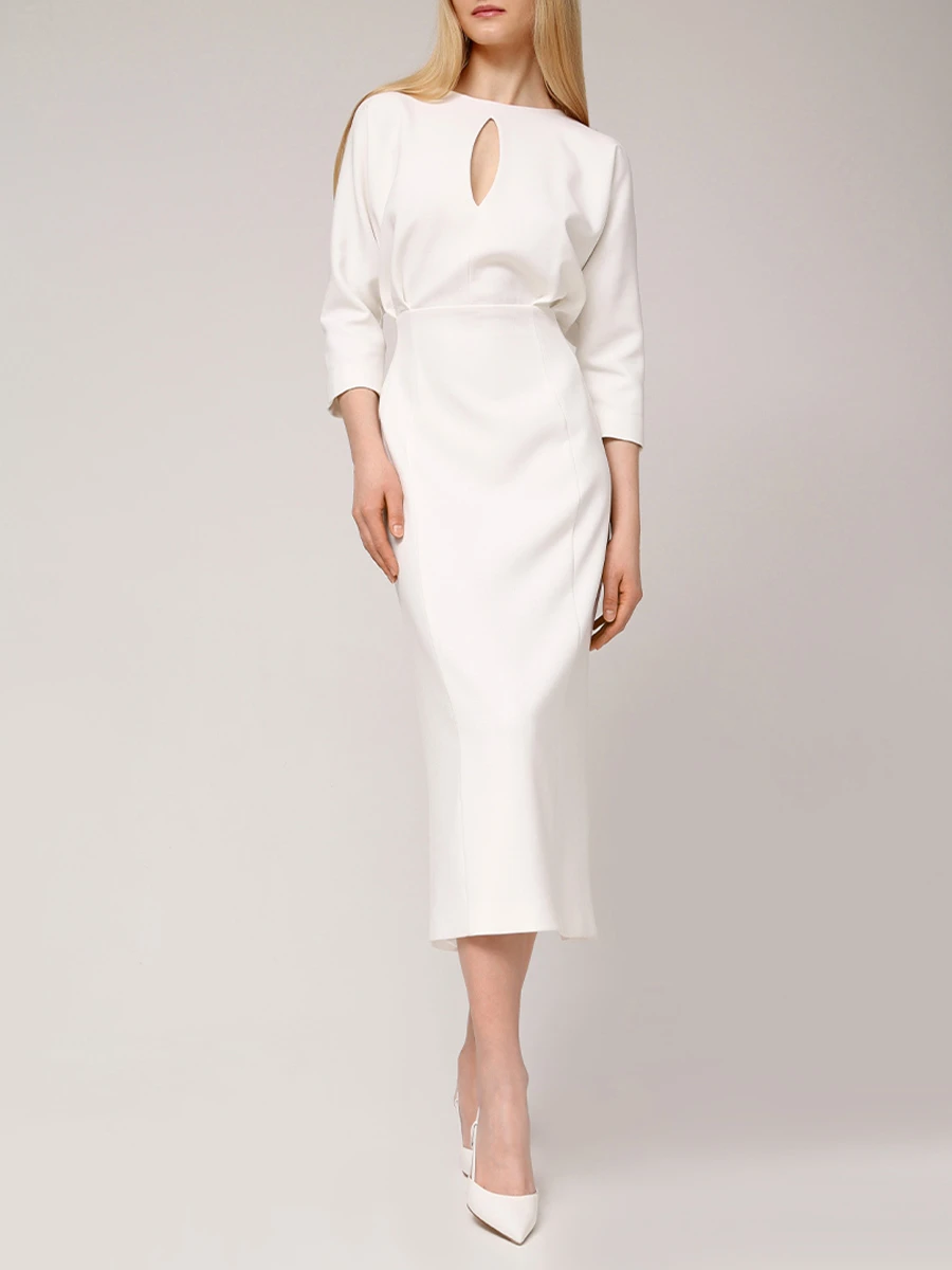 Платье однотонное