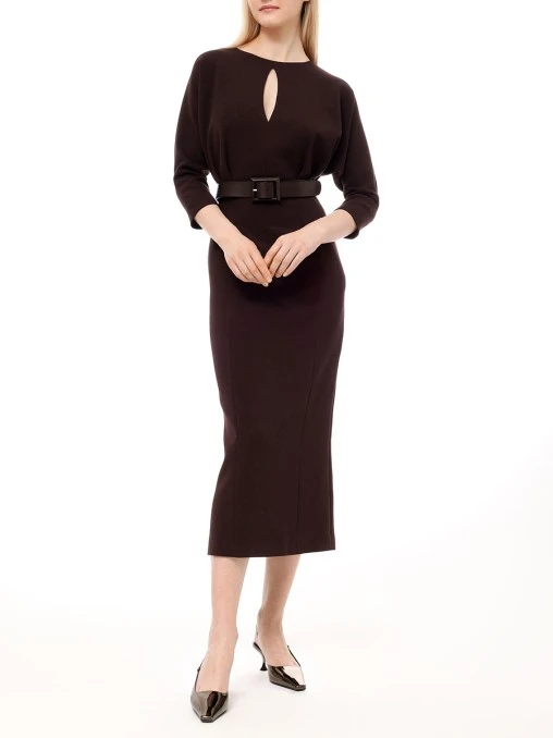 Платье однотонное LEFFERS