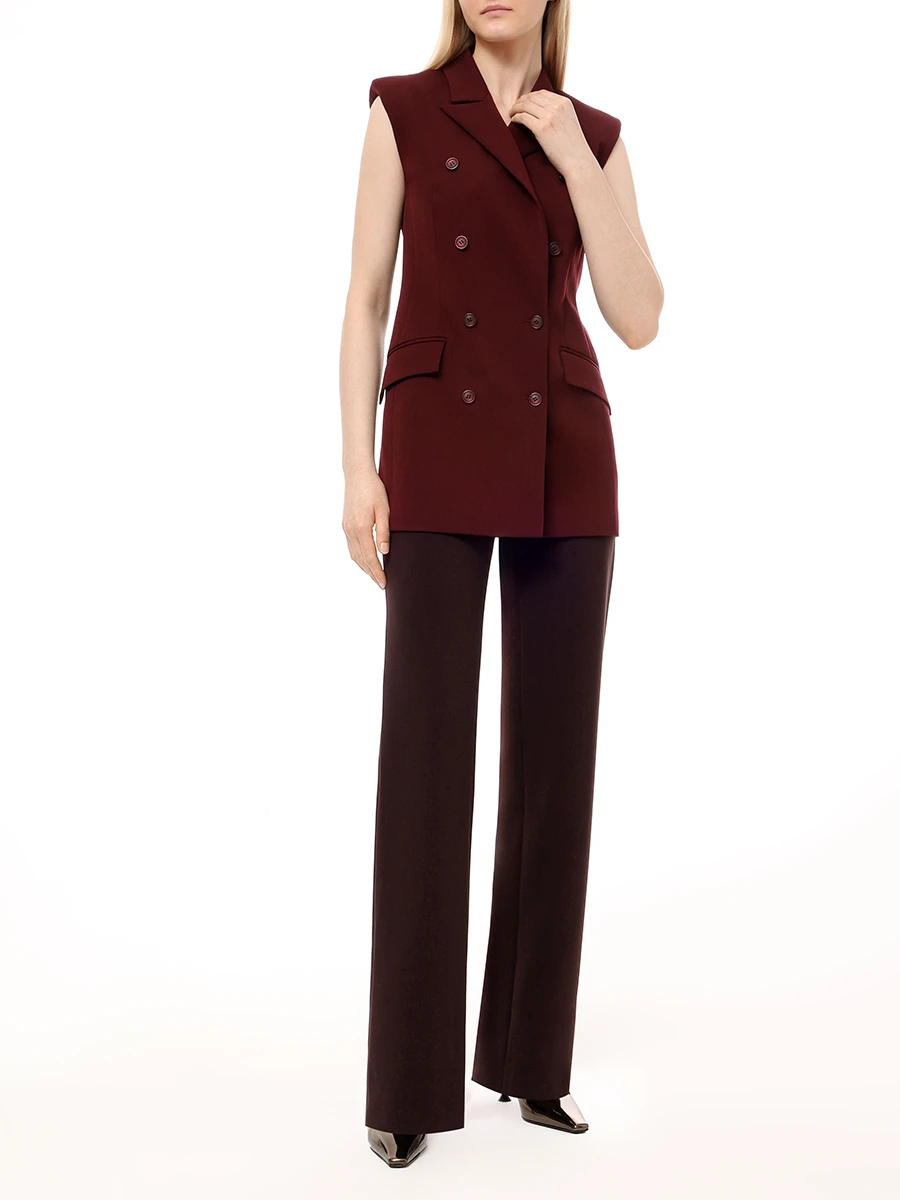 Брюки однотонные