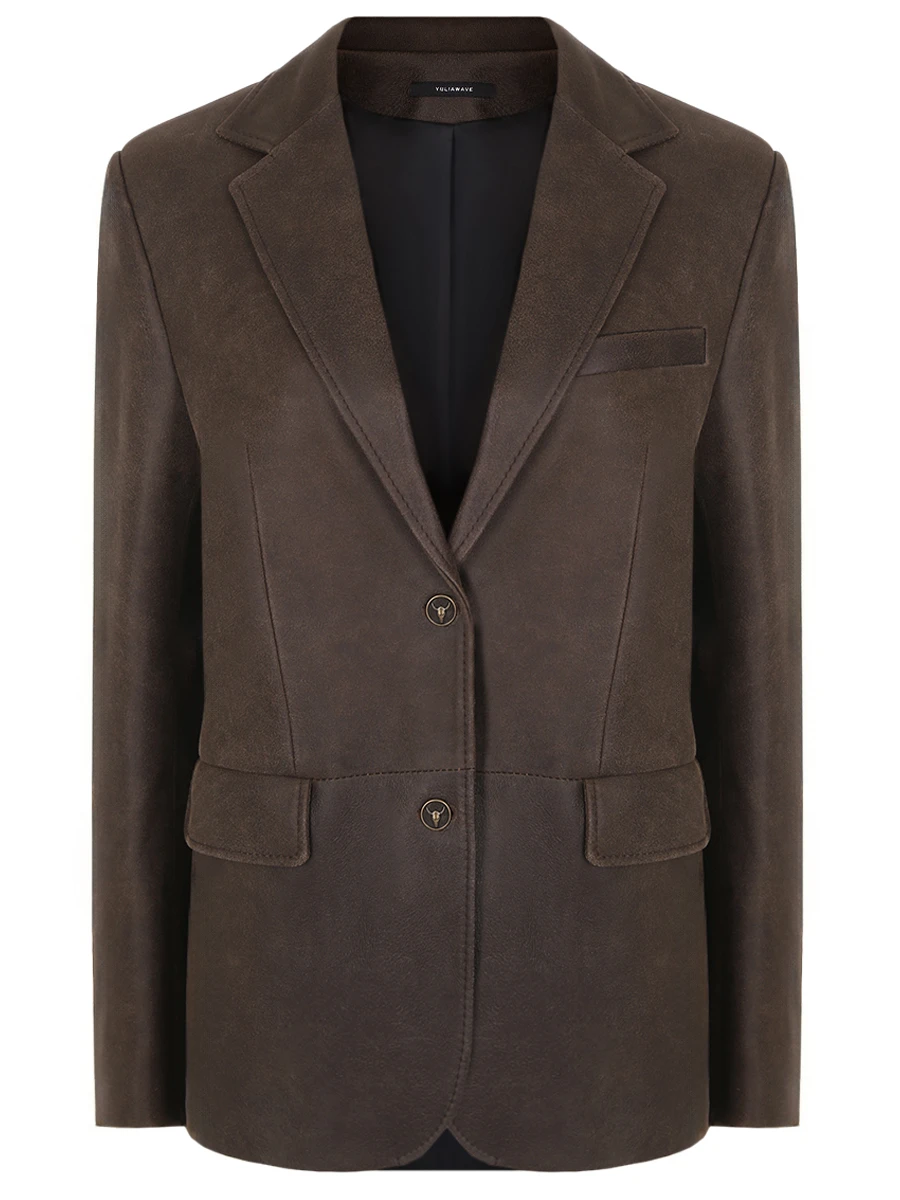 Пиджак кожаный