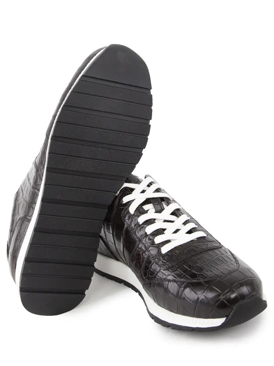 Кроссовки кожаные