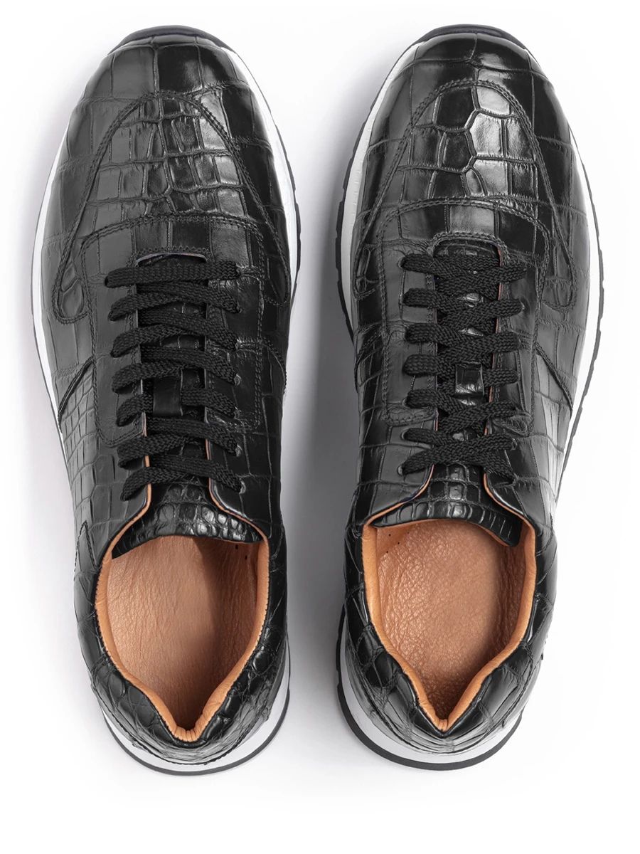 Кроссовки кожаные