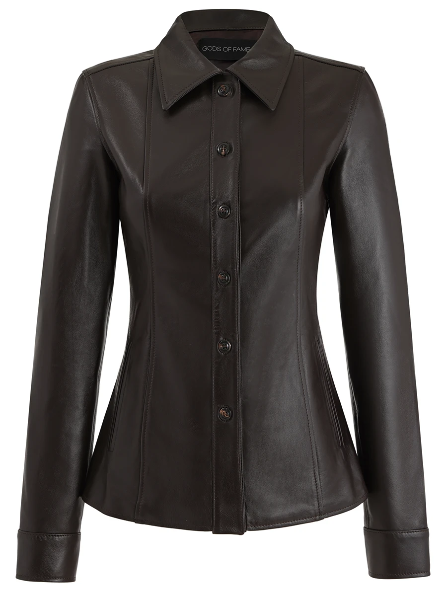 Рубашка кожаная