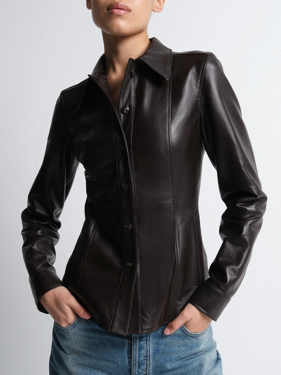 Рубашка кожаная