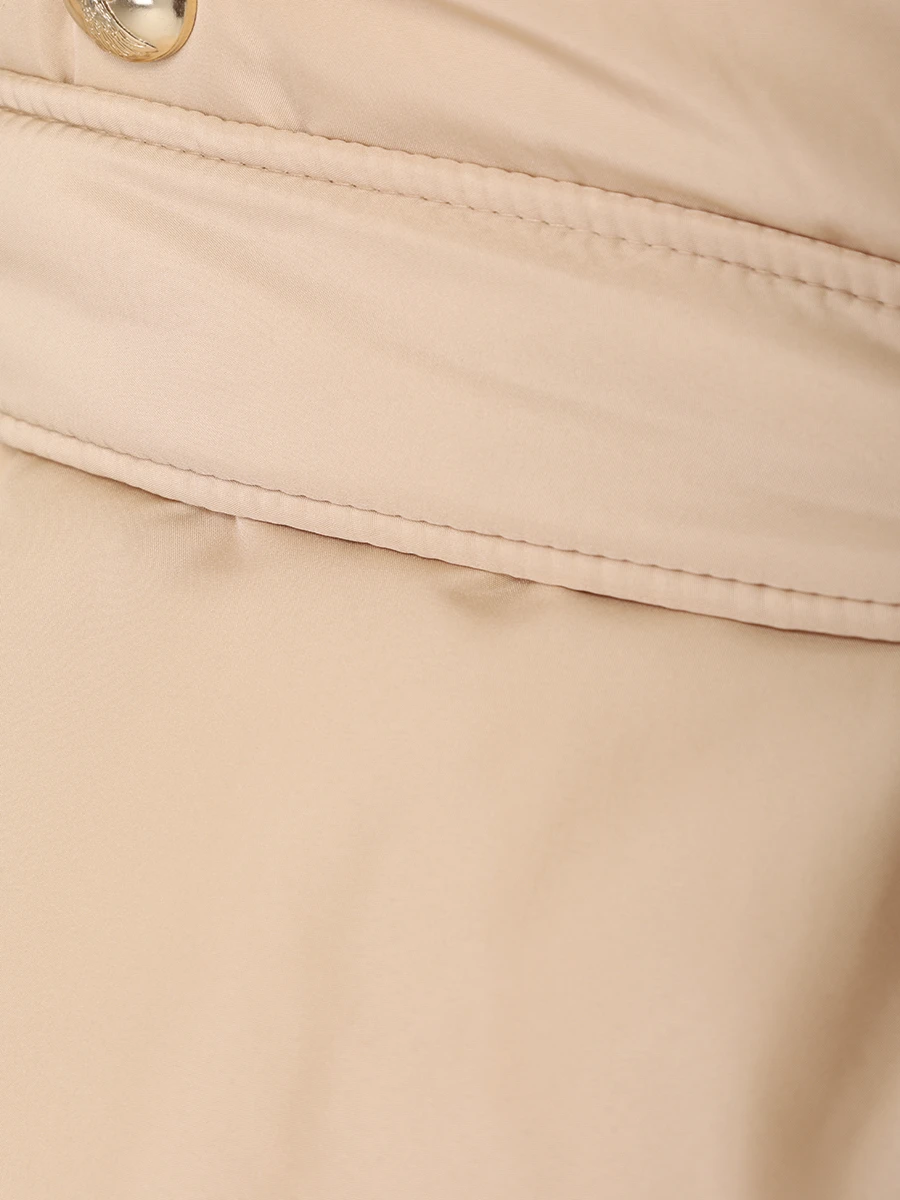 Пуховик однотонный