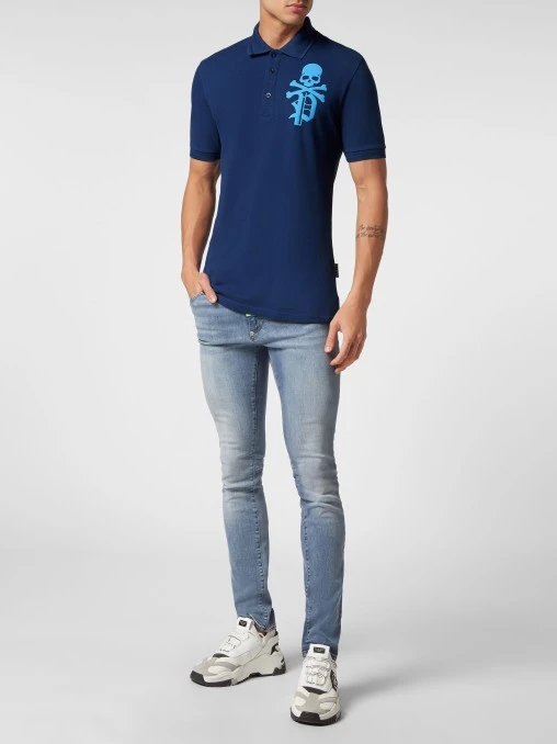 Поло хлопковое PHILIPP PLEIN