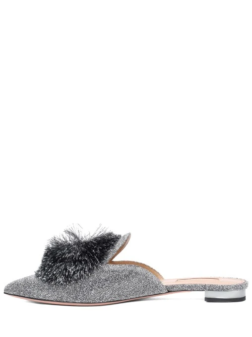 Мюли текстильные AQUAZZURA
