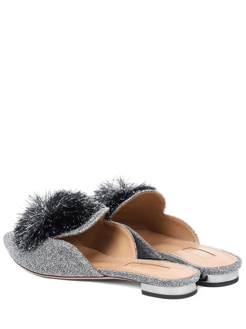 Мюли текстильные AQUAZZURA