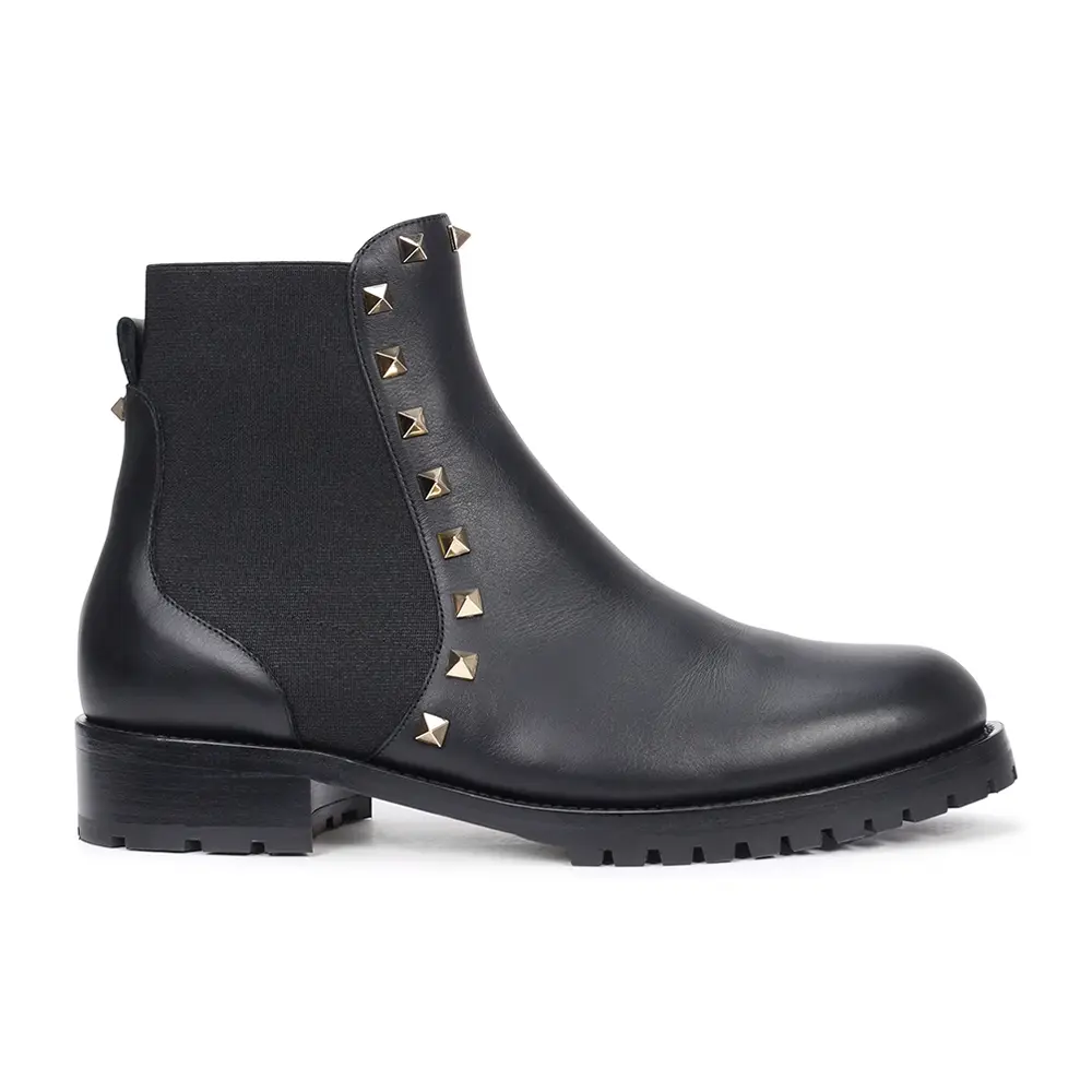 Ботинки кожаные на меху Rockstud