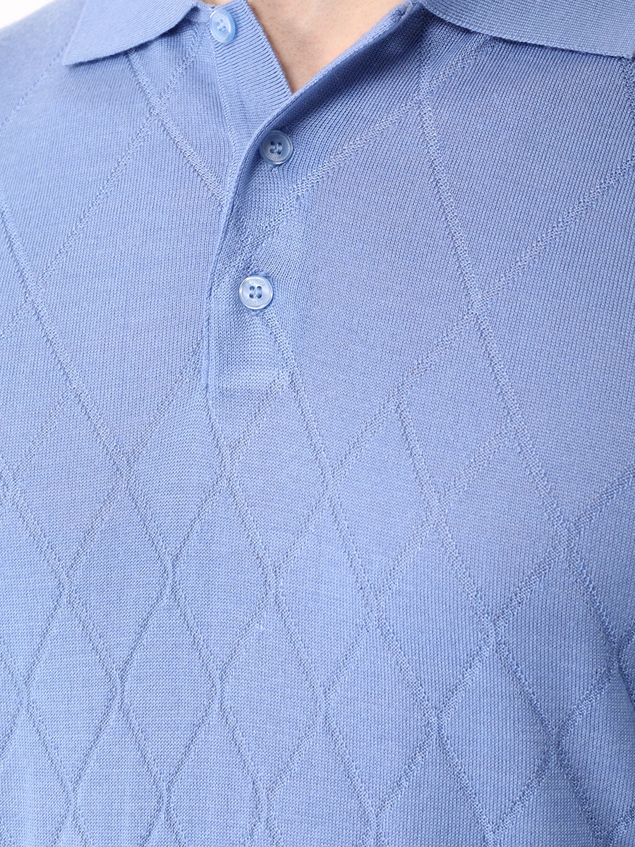 Поло из тенселя и шерсти