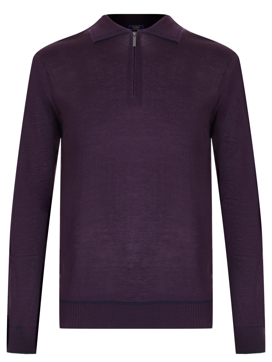 Поло из тенселя и шерсти