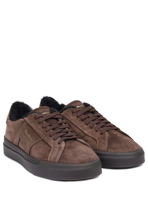 Кеды замшевые на меху SANTONI