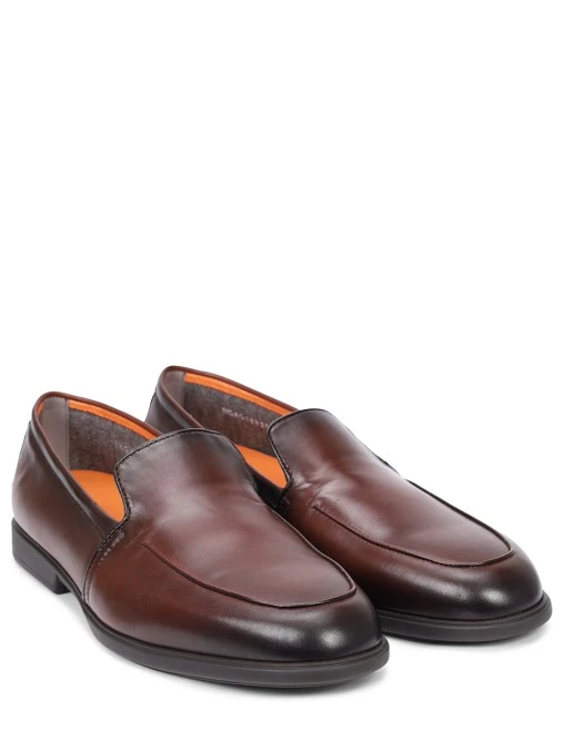 Лоферы кожаные SANTONI