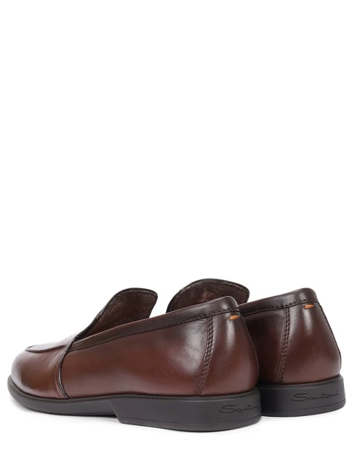 Лоферы кожаные SANTONI