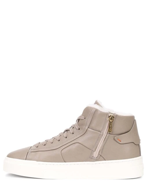 Кеды кожаные на меху SANTONI