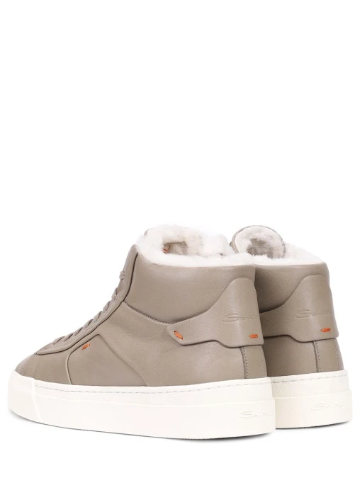 Кеды кожаные на меху SANTONI