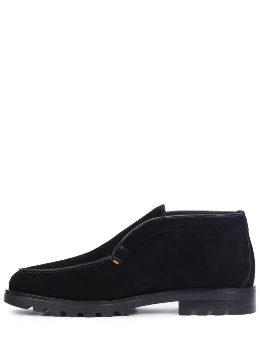 Лоферы замшевые на меху SANTONI