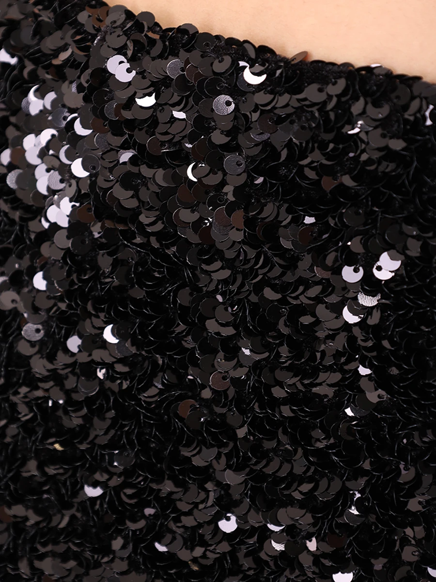 Юбка с пайетками