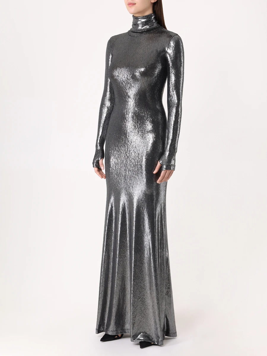 Платье однотонное