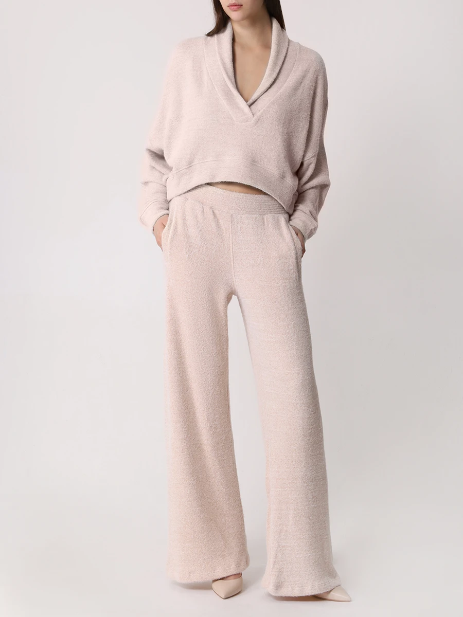 Брюки однотонные