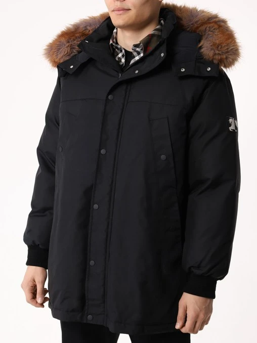 Пуховик однотонный BURBERRY