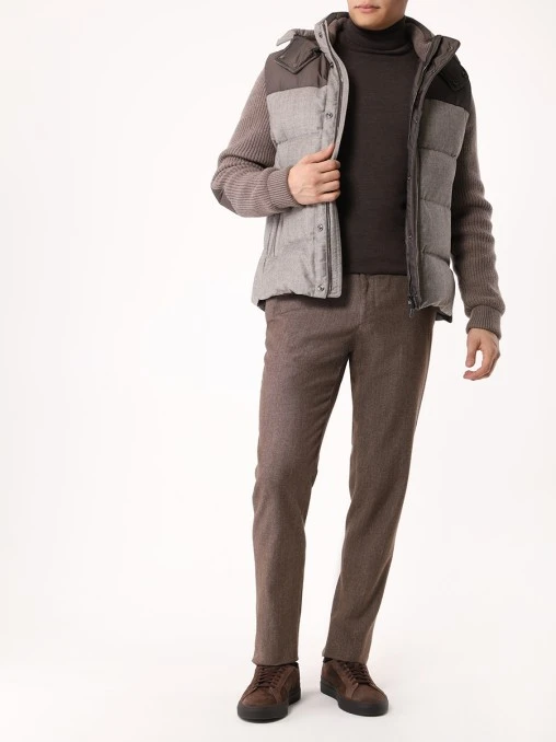 Пуховик комбинированный MOORER