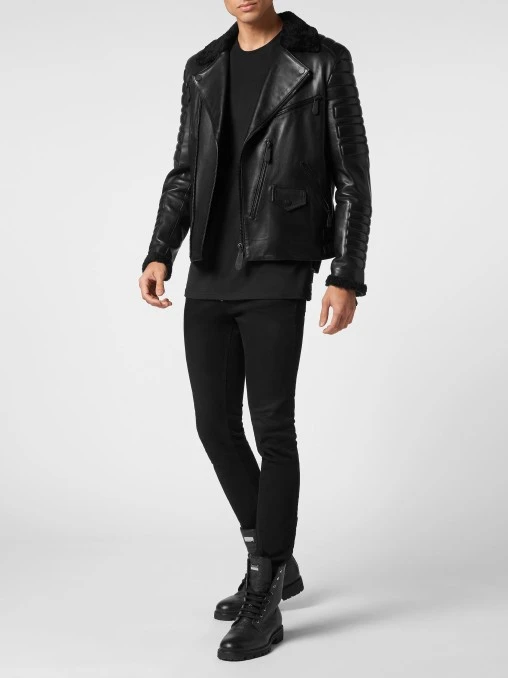 Кожаная куртка PHILIPP PLEIN