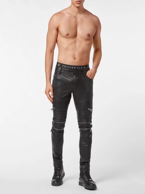 Брюки кожаные PHILIPP PLEIN