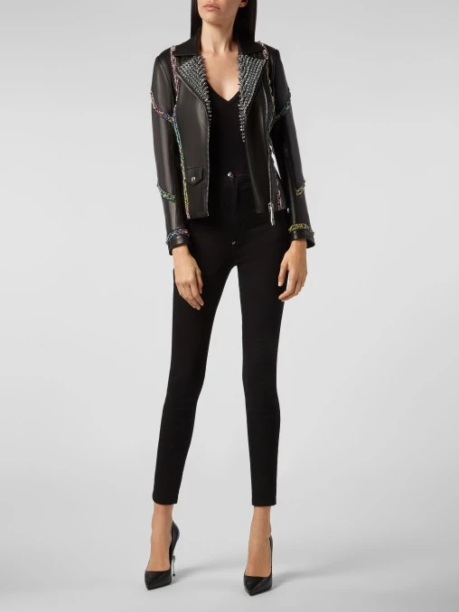 Кожаная куртка PHILIPP PLEIN