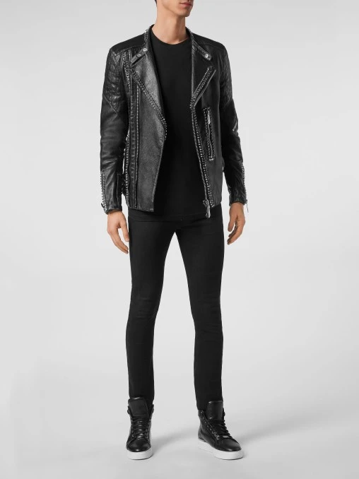 Кожаная куртка PHILIPP PLEIN