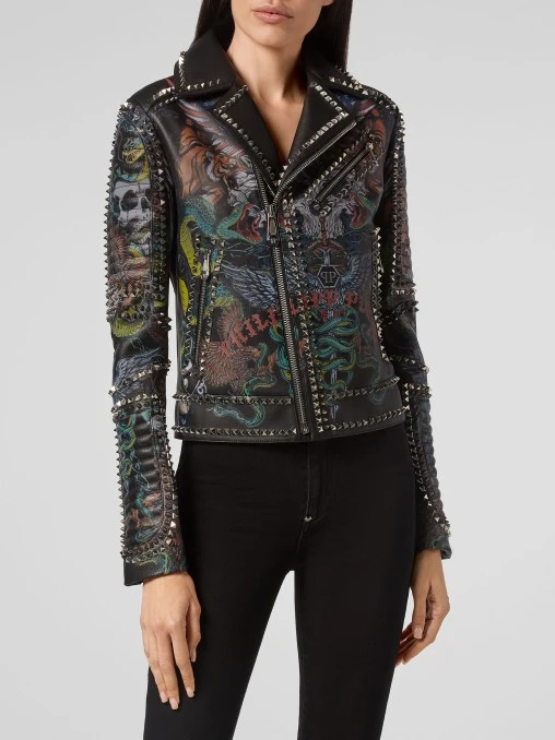 Кожаная куртка PHILIPP PLEIN