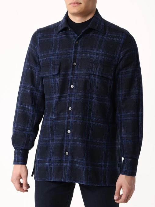 Рубашка Regular Fit  шерстяная KITON